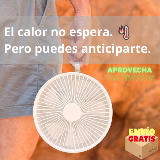 Ventilador Portátil, Plegable e Inalámbrico